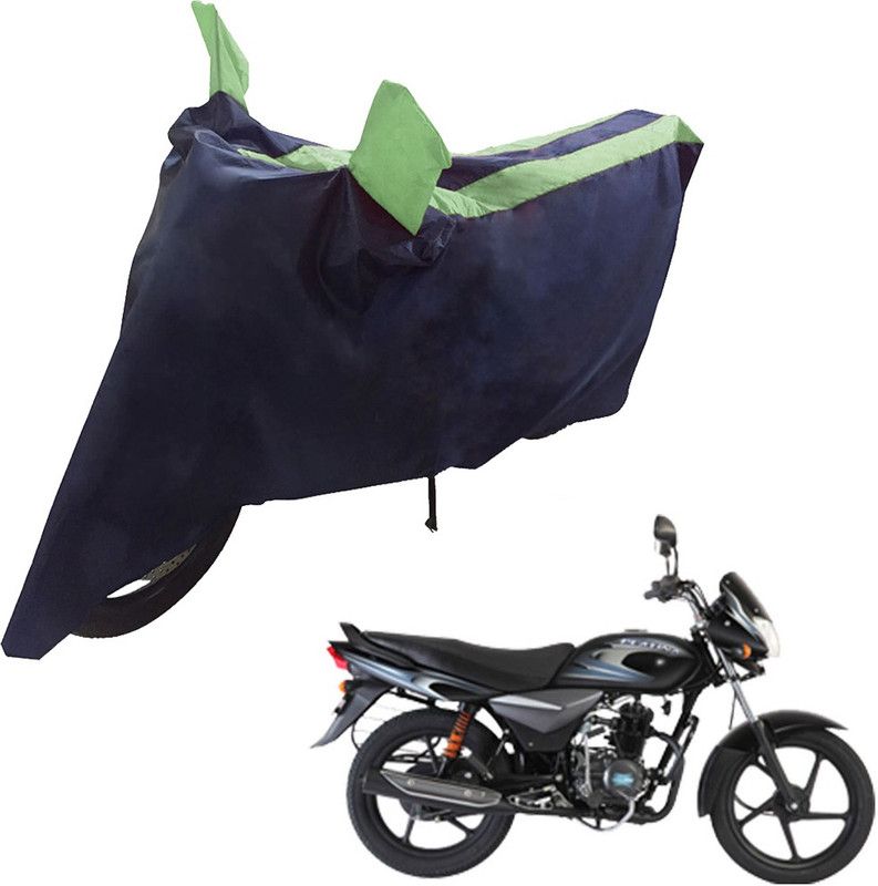 UrbanLifesylers Two Wheeler Cover for Bajaj  (Platina 100 DTS-i, Blue, Green)