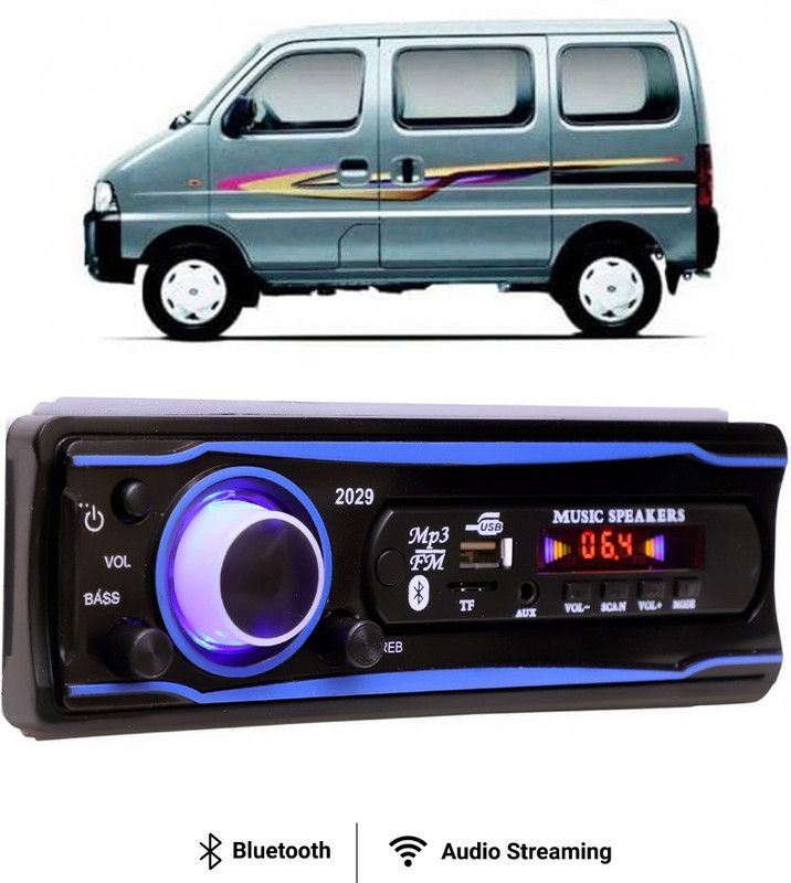 Purpleheart Blue Stereo-999 BLUETOOTH/USB/SD/AUX/FM/MP3 (BLUE & Black)P-320 Car Stereo  (Single Din)