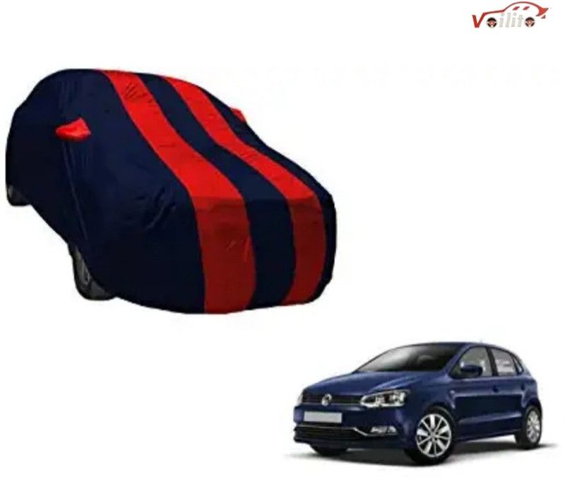 Voilito Car Cover For Volkswagen Polo (Without Mirror Pockets)  (Red)