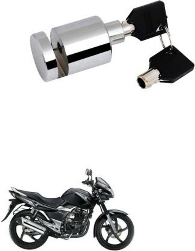 AS TRADERS Heavy Duty Disc Brake Lock Stainless Steel 7mm Pin for Suzuki GS 150R Heavy Duty Disc Brake Lock Stainless Steel 7mm Pin for Suzuki GS 150R Disc Lock  (Silver)