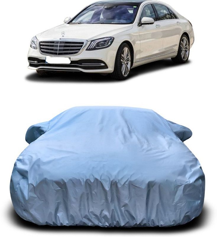 Genipap Car Cover For Mercedes Benz S350 (With Mirror Pockets)  (Silver)