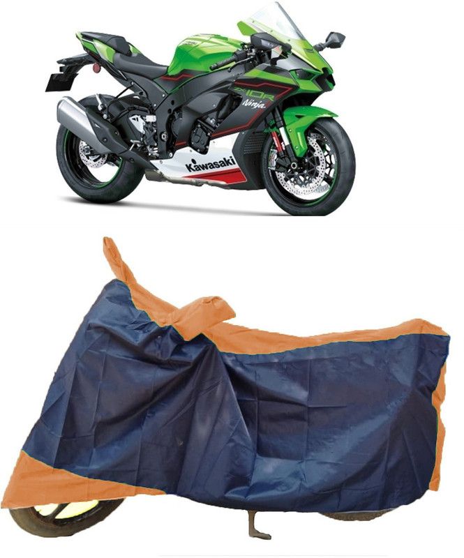 AutoFave Two Wheeler Cover for Kawasaki  (Ninja ZX-10R, Multicolor)