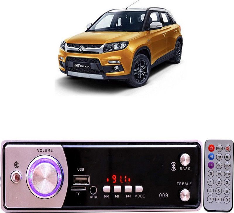 Bluedrum Silver009 BLUETOOTH/USB/SD/AUX/FM/MP3 Car Stereo ( Single Din) B-332 Car Stereo  (Single Din)