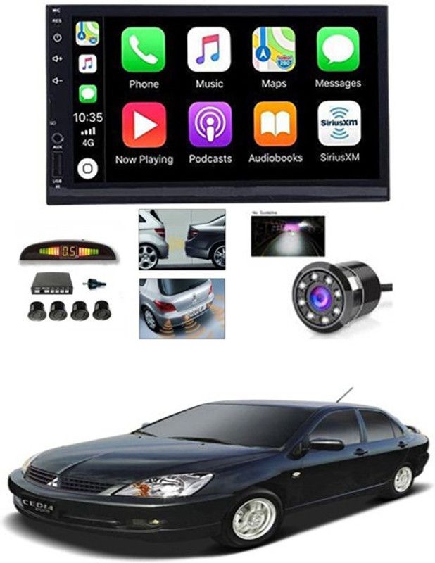 RKPSP 7 INCH Full Double Din Car Screen Stereo Media Player Audio Video Touch Screen Stereo Full HD with MP3/MP4/MP5/USB/FM Player/WiFi/Bluetooth & Mirror Link with Back Rear Camera & Black Sensor For Cdia Car Stereo  (Double Din)
