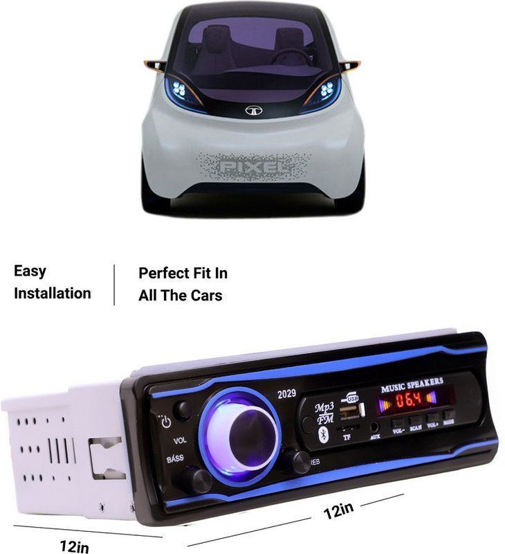 EverLand Blue Stereo-999 BLUETOOTH/USB/SD/AUX/FM/MP3 (BLUE & Black)-0-530 Car Stereo  (Single Din)