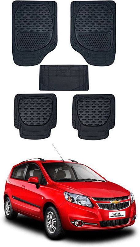 RONISH PVC Standard Mat For Chevrolet Sail  (Black)