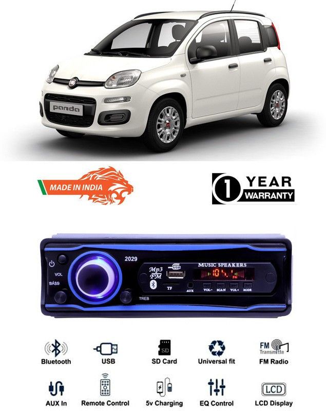 Bluedrum Blue 2029 USB/AUX/SD/BLUETOOTH/FM/MP3 BOOM MASTER STANDARD- B-D114 Car Stereo  (Single Din)