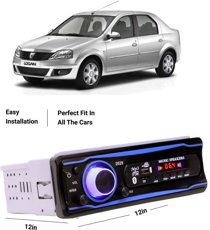 EverLand Blue Stereo-999 BLUETOOTH/USB/SD/AUX/FM/MP3 (BLUE & Black)-0-476 Car Stereo  (Single Din)