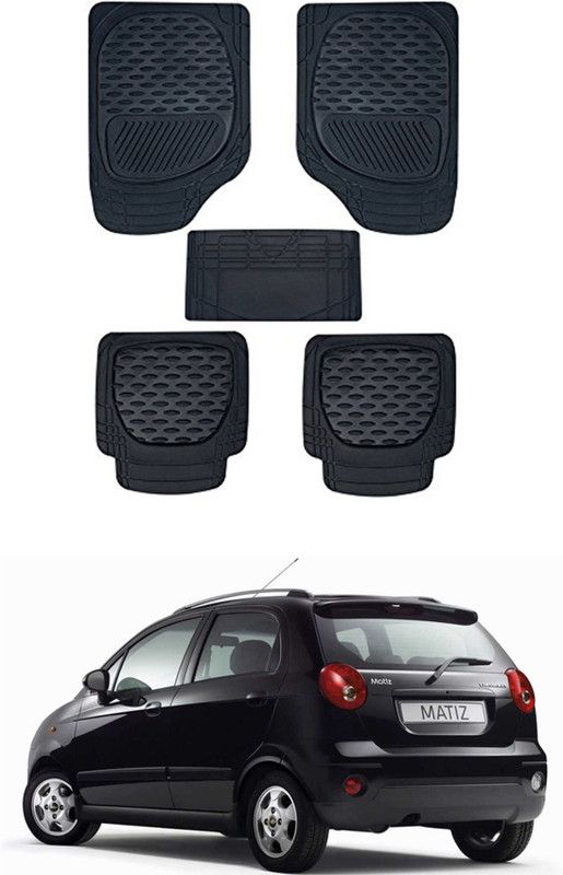 RONISH PVC Standard Mat For Chevrolet Matiz  (Black)