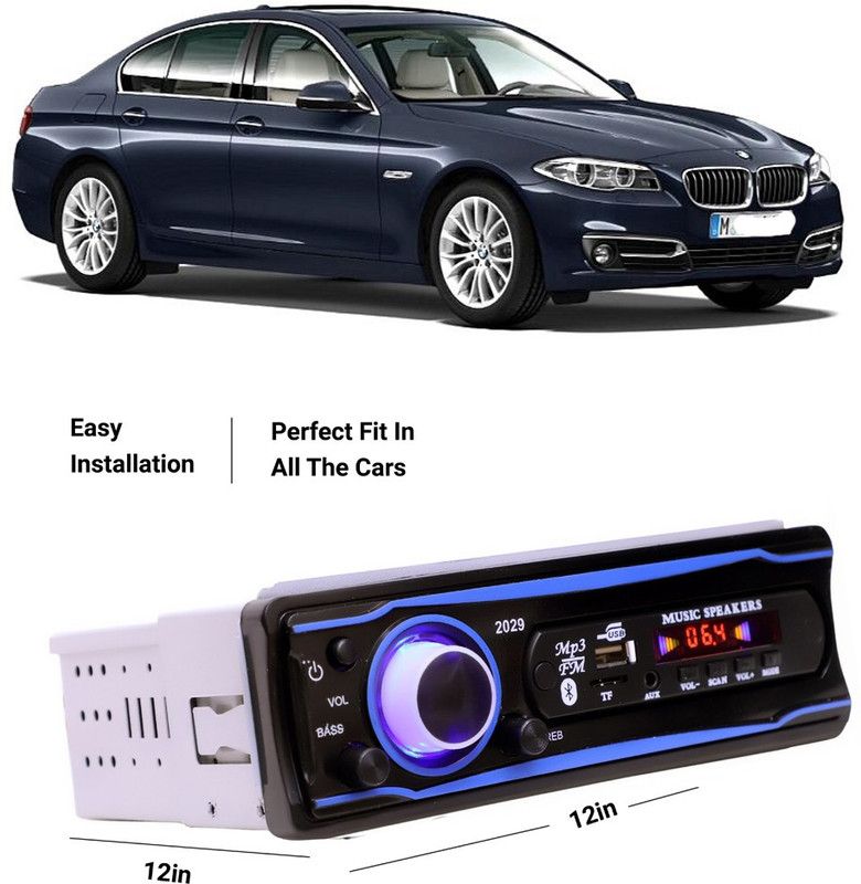 EverLand Blue Stereo-999 BLUETOOTH/USB/SD/AUX/FM/MP3 (BLUE & Black)-0-53 Car Stereo  (Single Din)