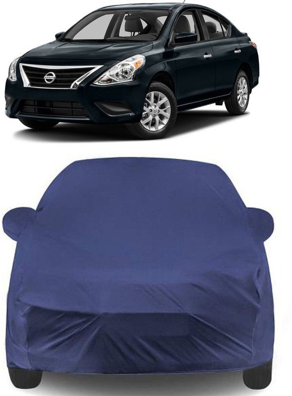 THE REAL ARV Car Cover For Nissan Versa (With Mirror Pockets)  (Blue)