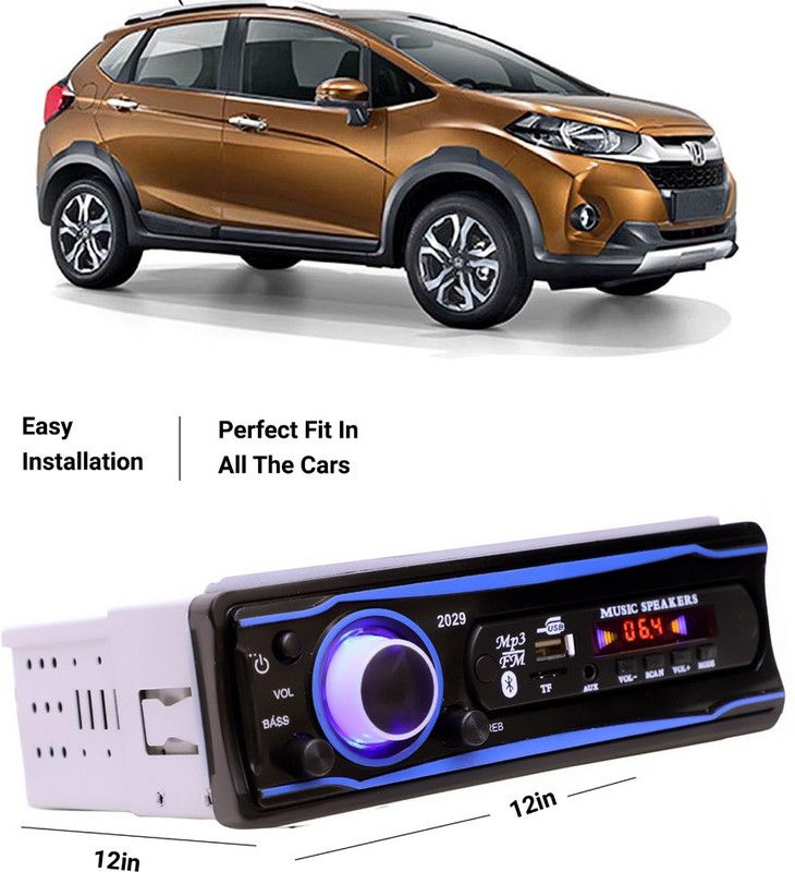 EverLand Blue Stereo-999 BLUETOOTH/USB/SD/AUX/FM/MP3 (BLUE & Black)-0-168 Car Stereo  (Single Din)