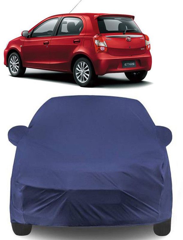 THE REAL ARV Car Cover For Toyota Etios Liva (With Mirror Pockets)  (Blue)