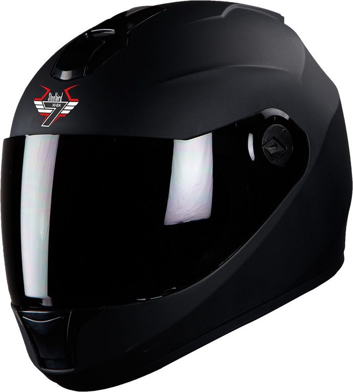 Steelbird Full Face Helmet 9054 Motorbike Helmet  (Black)