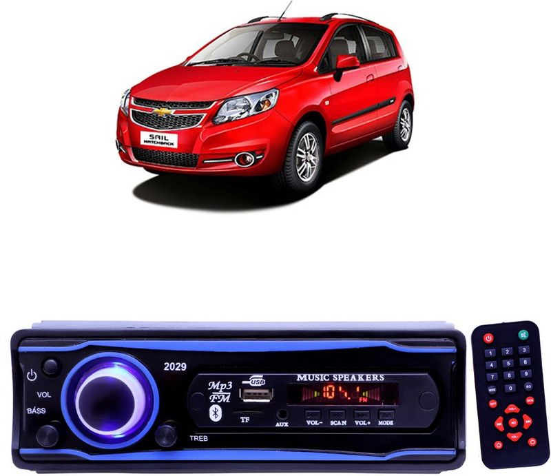 EverLand Blue 2029 USB/AUX/SD/BLUETOOTH/FM/MP3 BOOM MASTER STANDARD- E 89 Car Stereo  (Single Din)