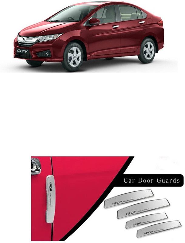 Etradezone Plastic Car Door Guard  (Silver, Pack of 4, Honda, Universal For Car)