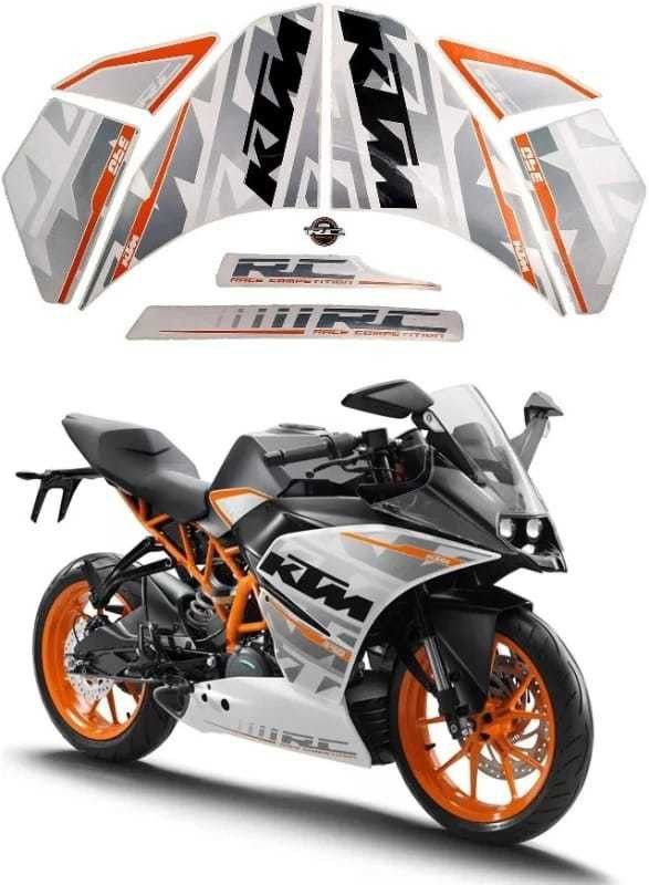 BR BULL Sticker & Decal for Car & Bike  (Orange, White)