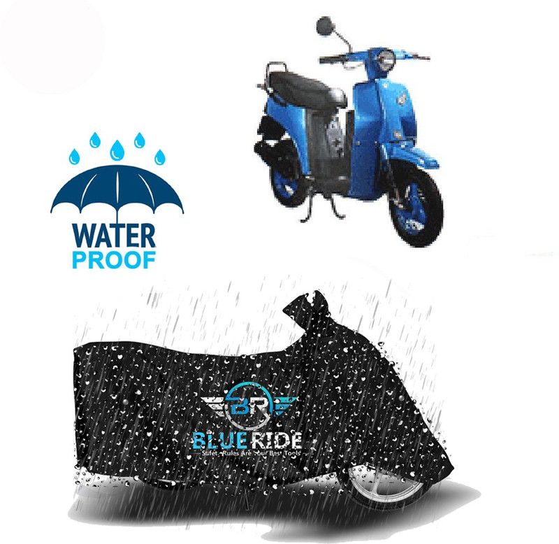 BLUERIDE Two Wheeler Cover for Bajaj  (Sunny, Black)
