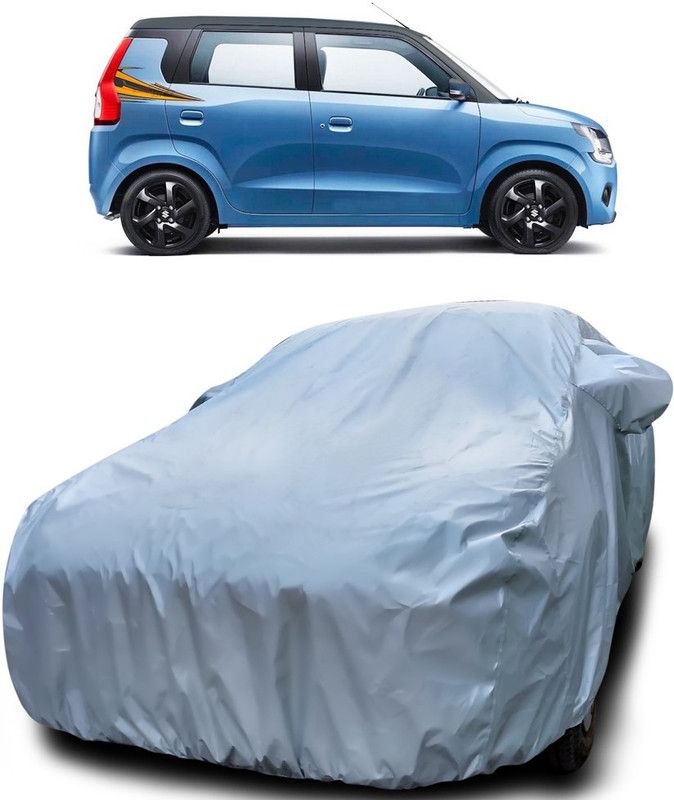Dvis Car Cover For Maruti Suzuki Wagon R MPV (With Mirror Pockets)  (Silver)