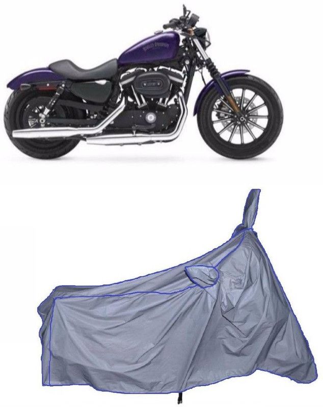 KPS Two Wheeler Cover for Harley Davidson  (XL 883, Silver)