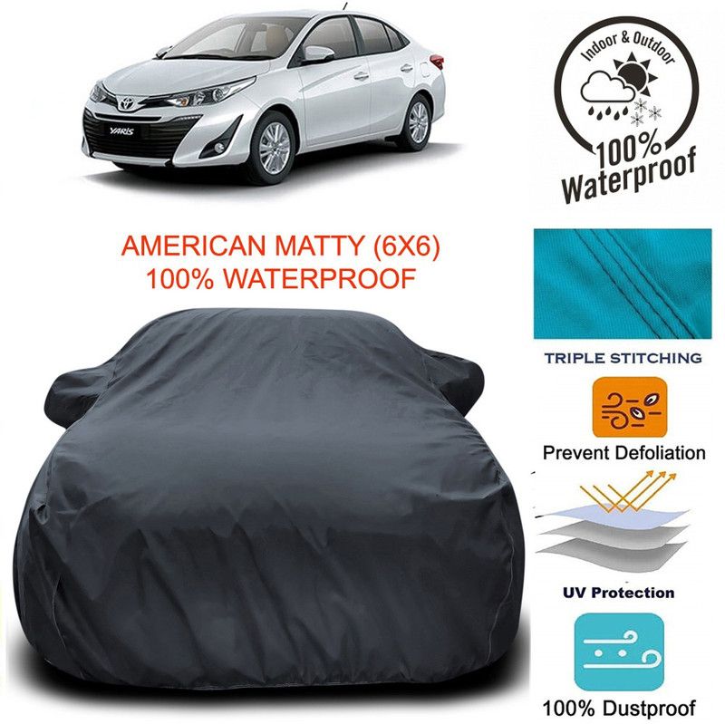Dvis Car Cover For Toyota Yaris (With Mirror Pockets)  (Grey)