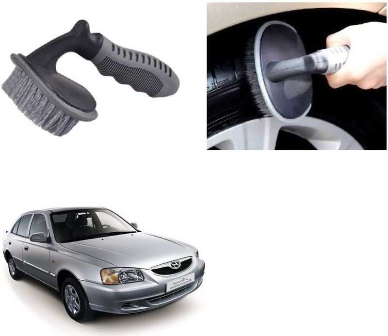 SPREADX Alloy Wheel Tire Car Rim Tyre Cleaning Brush suitable for Hyundai Accent 300 g Wheel Tire Cleaner  (Pack of 1)
