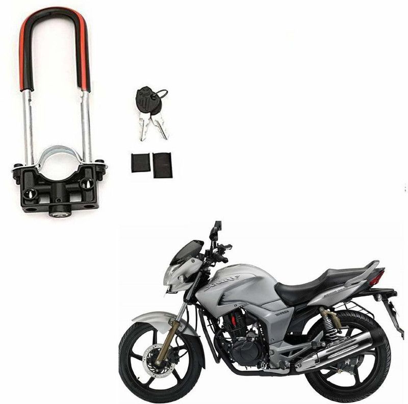autoformonix U-Type Bike Front Shocker Lock Anti Theft Wheel Lock for Hunk U Lock  (Black)