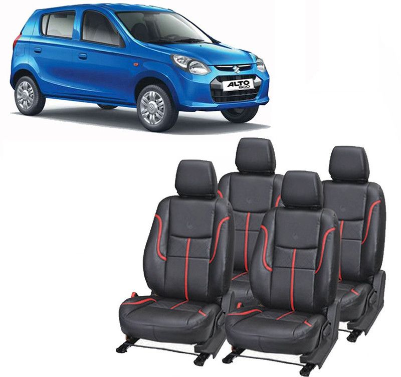 JMDi Leatherette Car Seat Cover For Maruti Alto 800  (Fixed Head Rest, Mono Back Seat, Without Back Seat Arm Rest, 4 Seater, 2 Back Seat Head Rests)