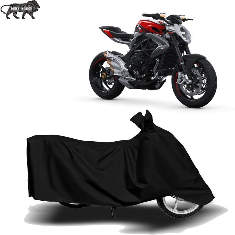 Parulstore Two Wheeler Cover for MV Agusta  (Brutale, Black)