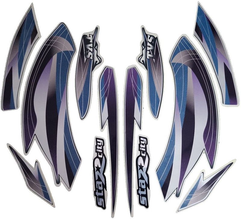 Automopix Sticker & Decal for Bike  (Blue)