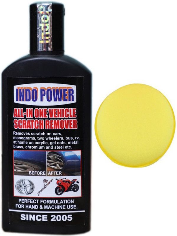 INDOPOWER LC1198- ALL -IN ONE VEHICLE SCRATCH REMOVER 100ml.+ One Foam Applicator Pad. BAALCC1203 Vehicle Interior Cleaner  (100 g)