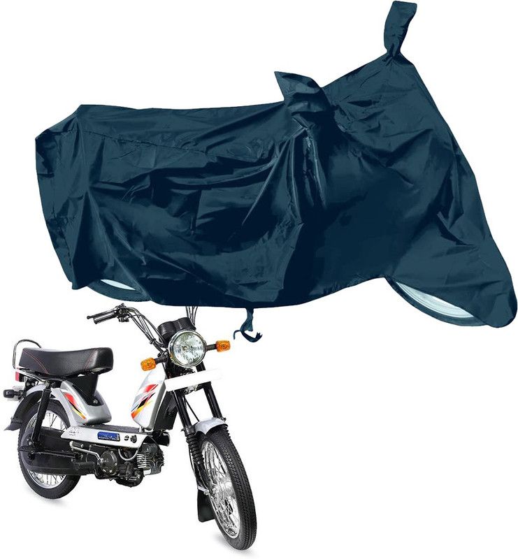 RiderShine Waterproof Two Wheeler Cover for TVS  (XL Super, Black)