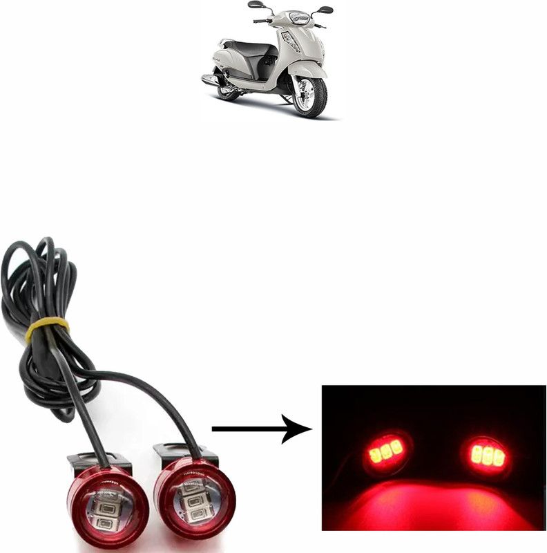 Vagary WATERPROOF BLINKING LIGHT WITH 3 MODES-185 Brake Light, Tail Light, License Plate Light, Parking Light Motorbike LED for Suzuki (12 V, 10 W)  (Access 125, Pack of 2)