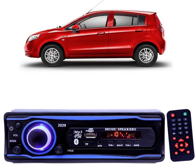 YUNEIK Blue Stereo-999 BLUETOOTH/USB/SD/AUX/FM/MP3 (BLUE & Black)Y-090 Car Stereo  (Single Din)