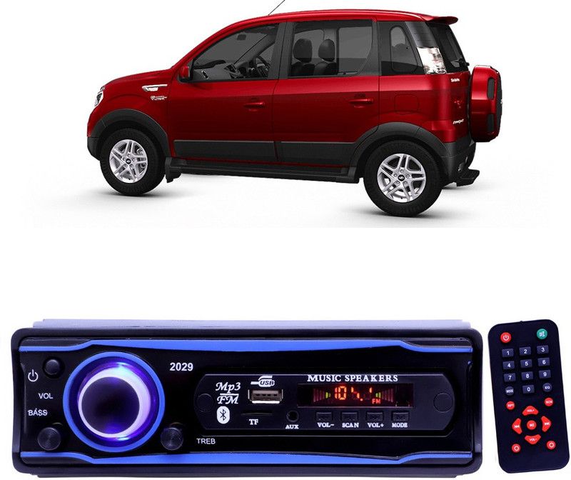 YUNEIK Blue Stereo-999 BLUETOOTH/USB/SD/AUX/FM/MP3 (BLUE & Black)Y-271 Car Stereo  (Single Din)