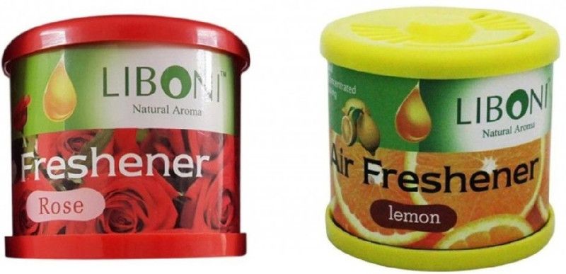 Liboni Rose, Lemon Car Freshener  (2 x 100 g)
