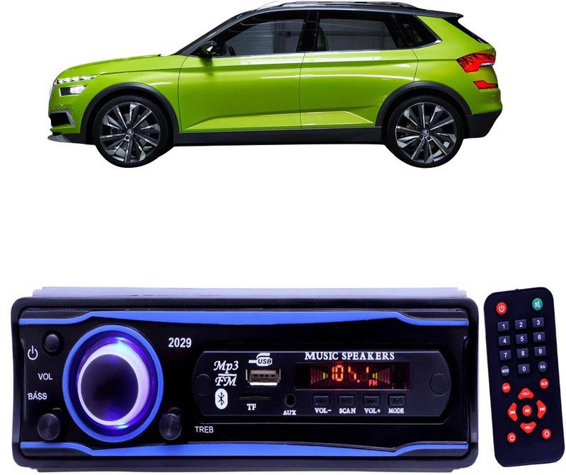 Purpleheart Blue 2029 USB/AUX/SD/BLUETOOTH/FM/MP3 BOOM MASTER STANDARD- P497 Car Stereo  (Single Din)