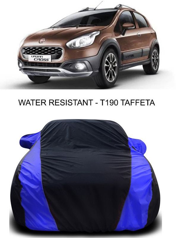 Ascension Car Cover For Fiat Urban Cross (With Mirror Pockets)  (Black, Blue)