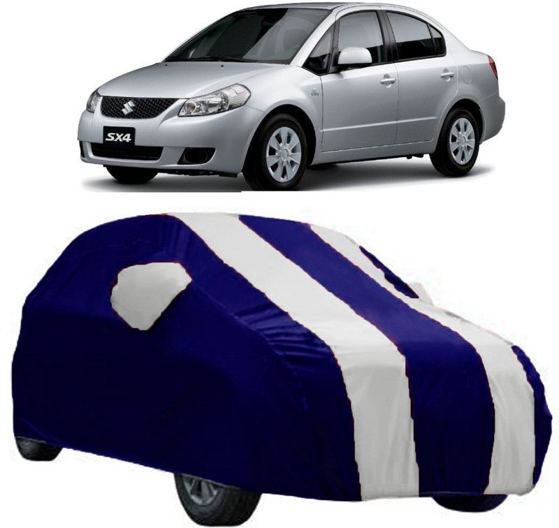 AutoRock Car Cover For Maruti Suzuki SX4 (With Mirror Pockets)  (White)