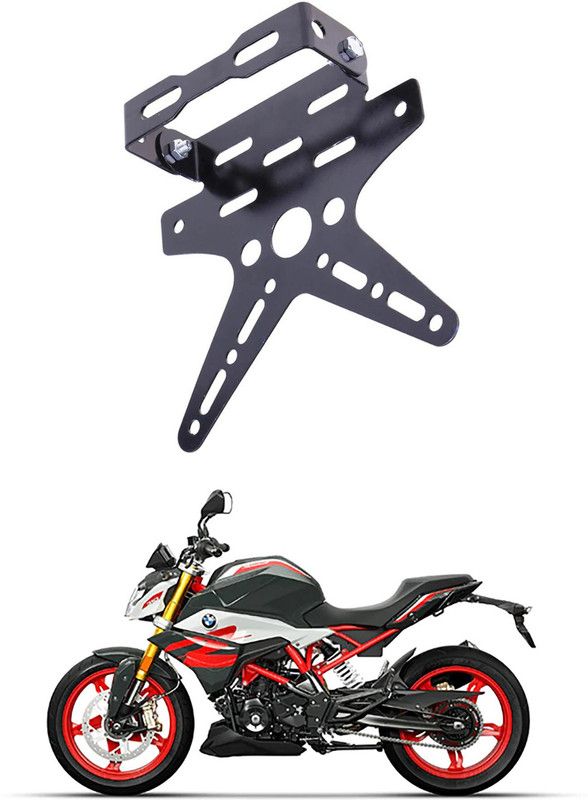 divis Bike License Number Plate Frame Holder Tail Tidy (Black) Bike Number Plate A-67 Bike Number Plate  (Aluminium 7 cm x 15 cm)