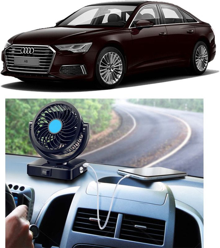 Amulite Car Fan With USB Charging 360 Degree Rotatable Fan-A-006 Car Interior Fan  (12 V)