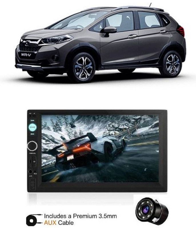 Dvis 7Inch HD DoubleDin TouchScreen with Rear View Camera Support With Camera D-1010 Car Stereo  (Double Din)