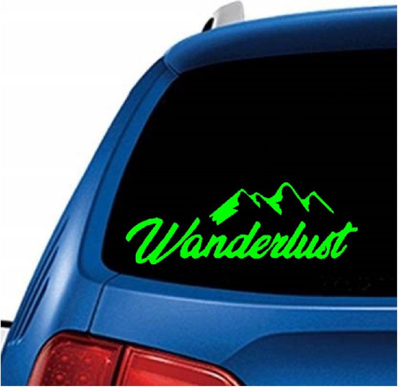 BikerZZZcluB Sticker & Decal for Car & Bike  (Green)