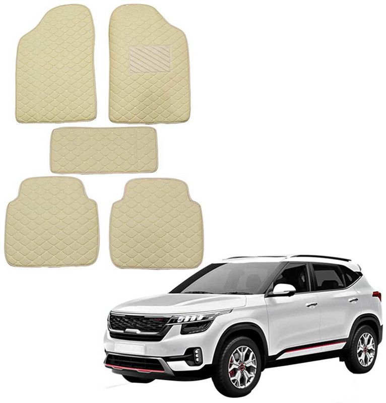 AutoFurnish Leatherite Standard Mat For Kia Seltos  (Beige)