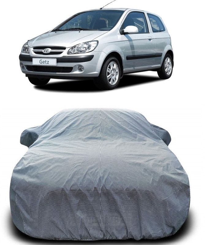 AUTOGARH Car Cover For Hyundai Getz (With Mirror Pockets)  (Silver)