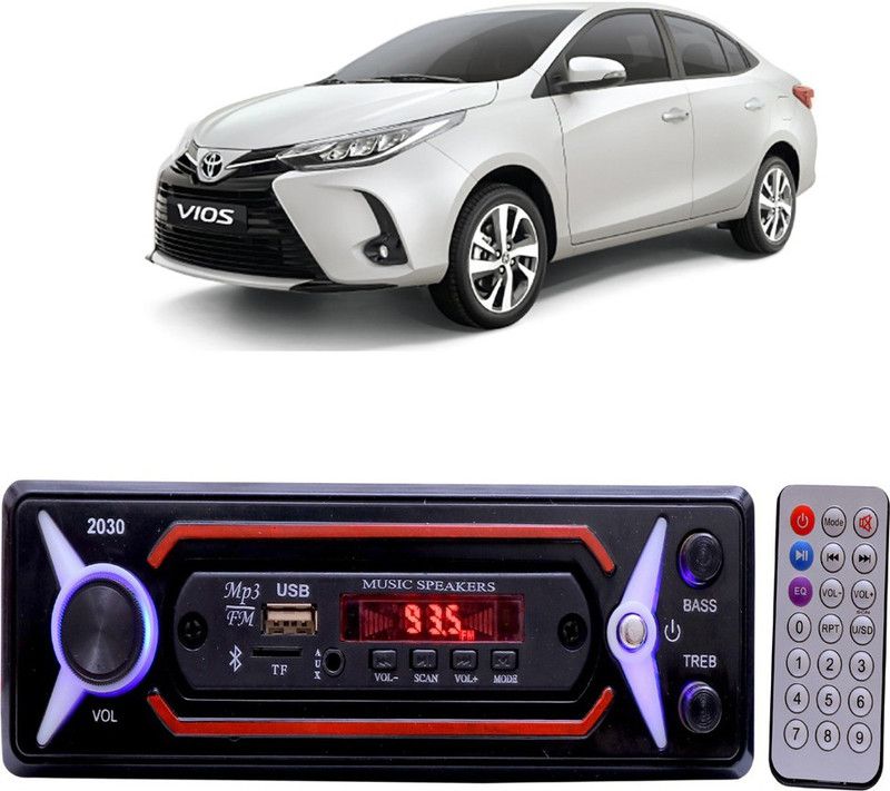 JBRIDERZ JB-2030 Red BLUETOOTH/USB/SD/AUX/FM/MP3 Car Stereo ( Single Din) G-600 Car Stereo  (Single Din)