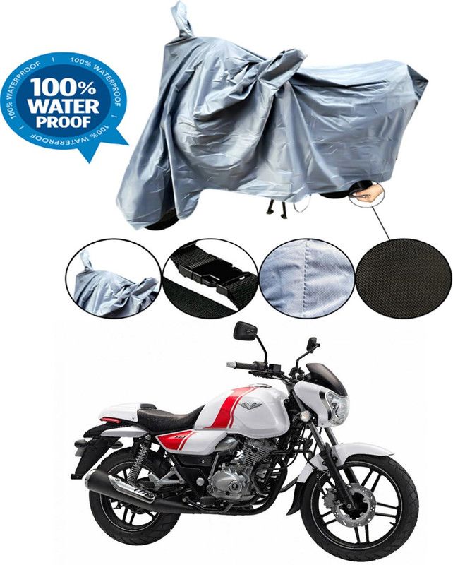 RONISH Waterproof Two Wheeler Cover for Bajaj  (V15, Grey)