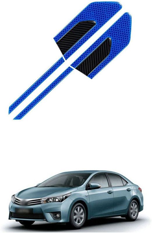 PROEDITION Plastic Car Bumper Guard  (Blue, Pack of 4, Toyota, Corolla Altis)