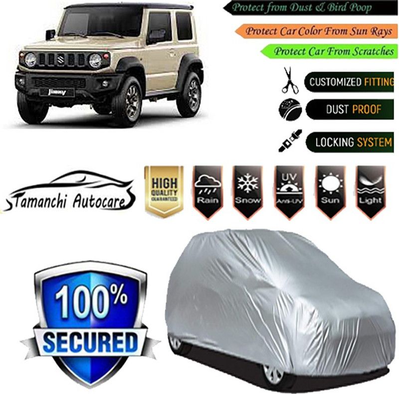 Tamanchi Autocare Car Cover For Maruti Suzuki Jimny  (Silver)