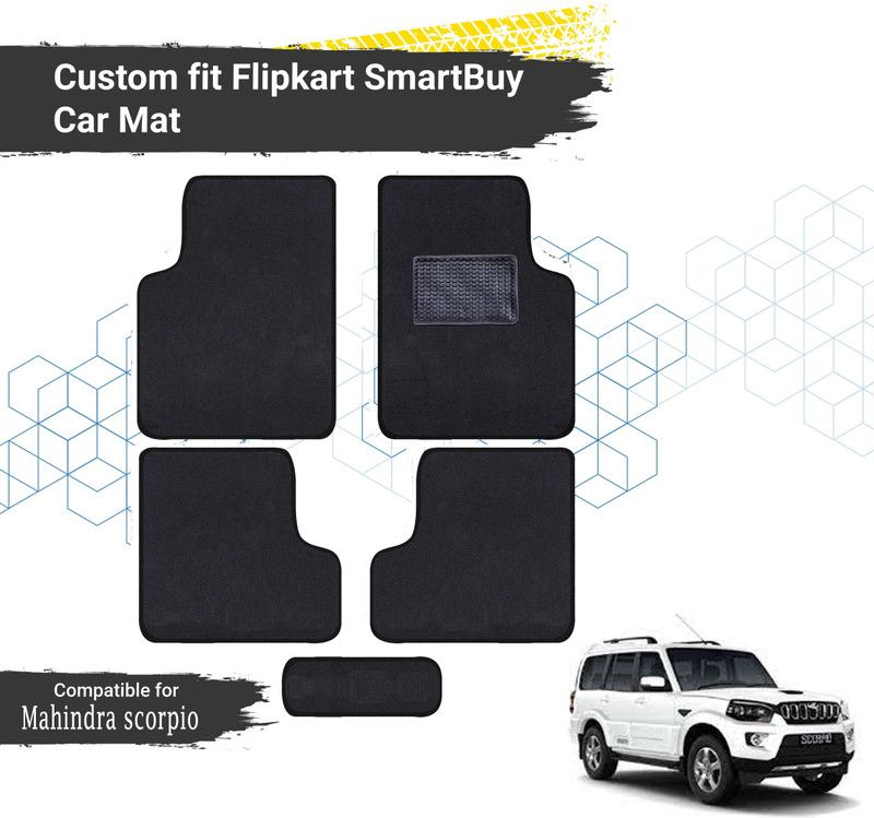 Flipkart SmartBuy Fabric Standard Mat For Mahindra Scorpio  (Black)